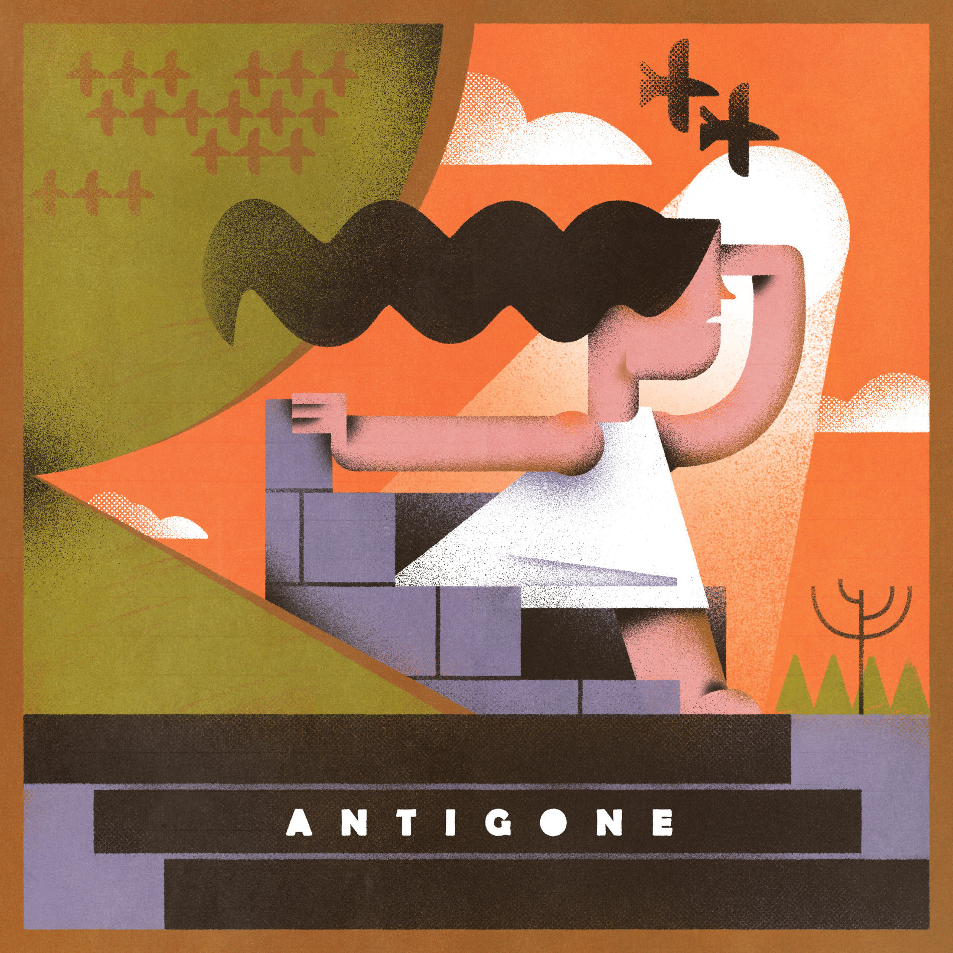 Yvonne Alon – Illustration zum Theaterstück Antropolis