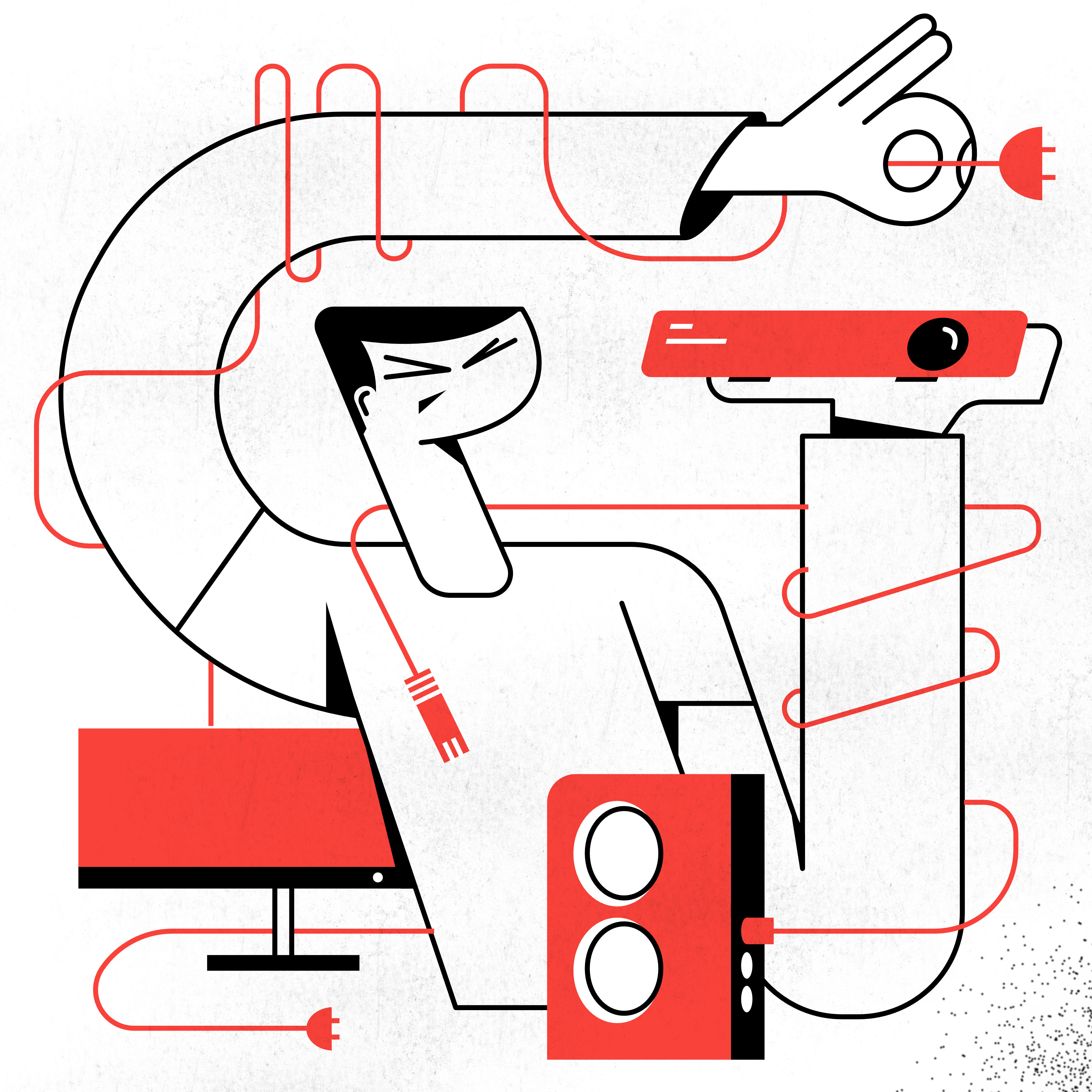 Yvonne Alon – Websiteillustration zur digitalen Kommunikation