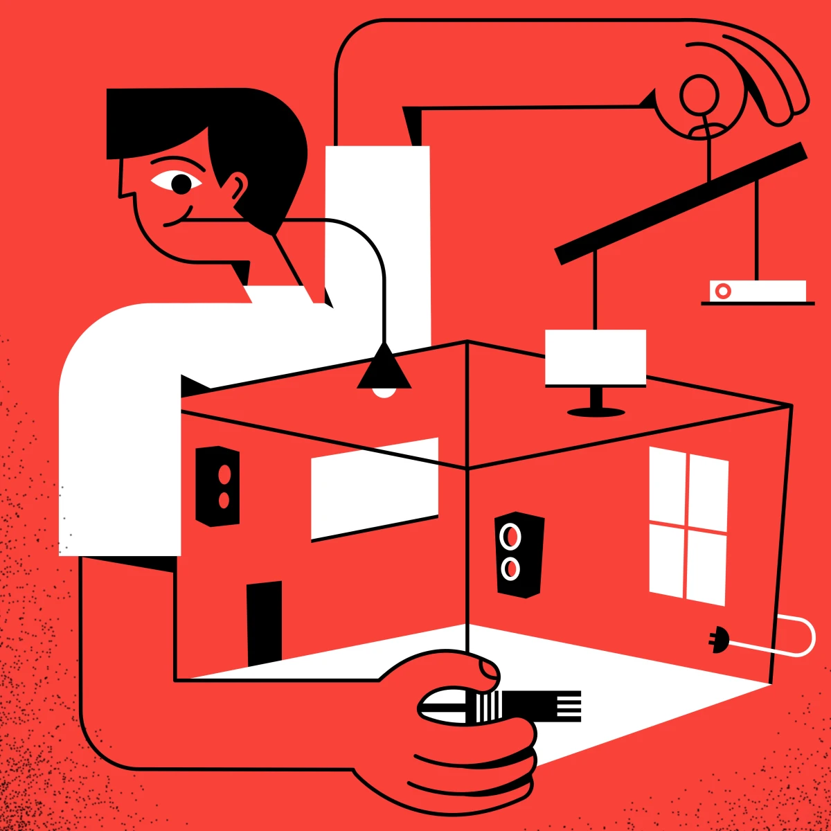 Yvonne Alon &ndash; Websiteillustration zur digitalen Kommunikation
