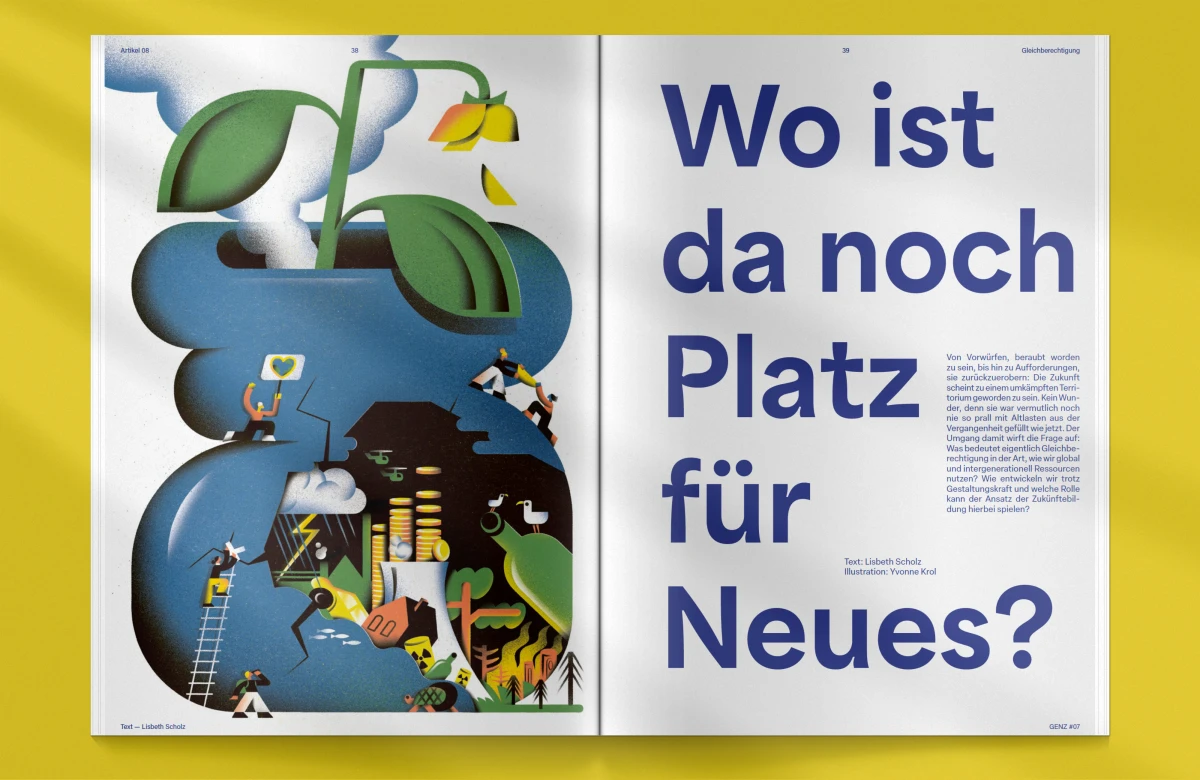 Yvonne Alon &ndash; Editorial Illustration zum Thema Altlasten
