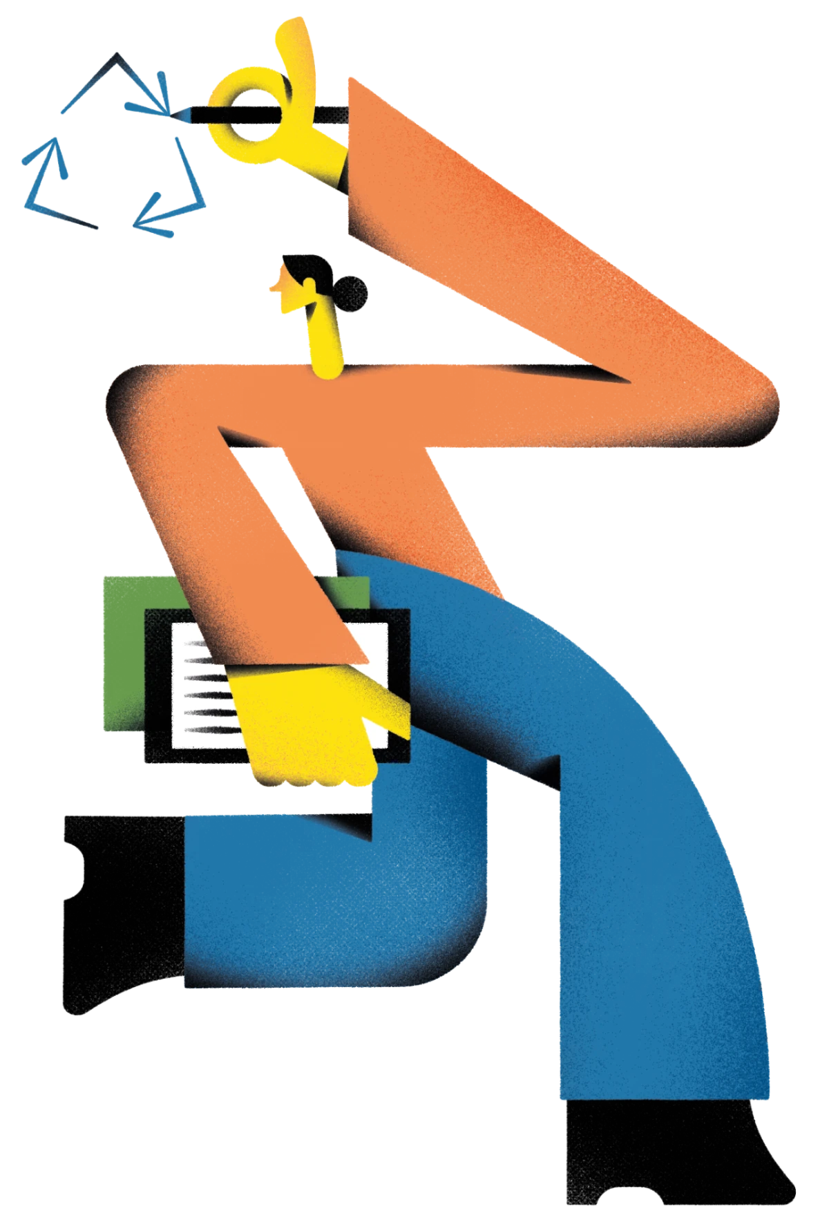 Yvonne Alon &ndash; Editorial Illustration zum Thema Altlasten
