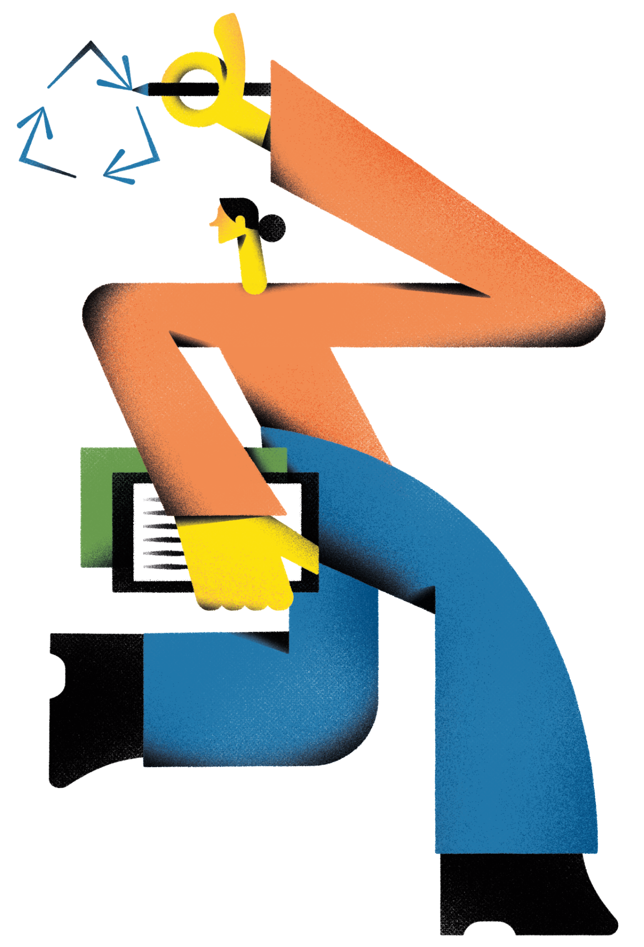 Yvonne Alon – Editorial Illustration zum Thema Altlasten