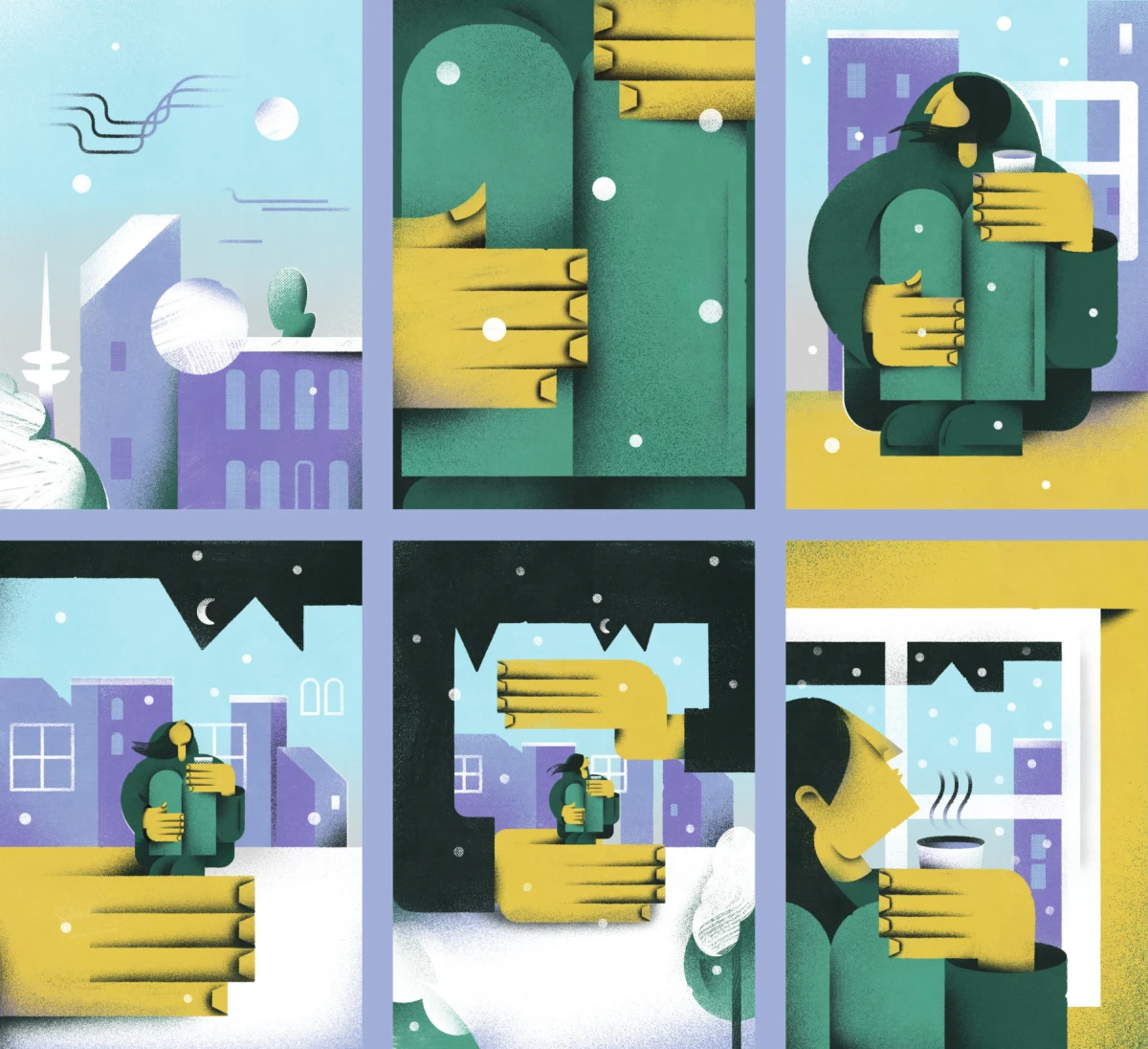 Yvonne Alon &ndash; Illustration zur Obdachlosigkeit