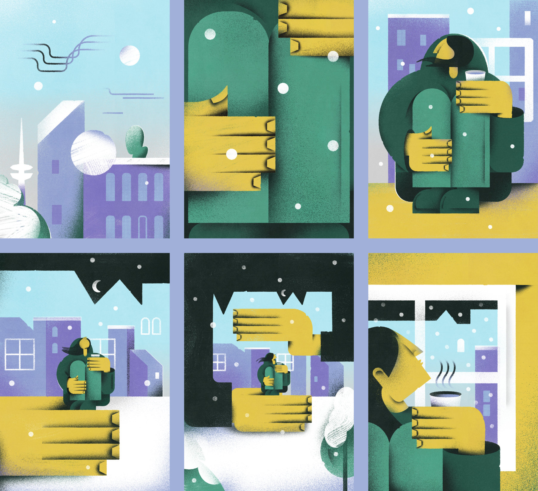 Yvonne Alon – Illustration zur Obdachlosigkeit