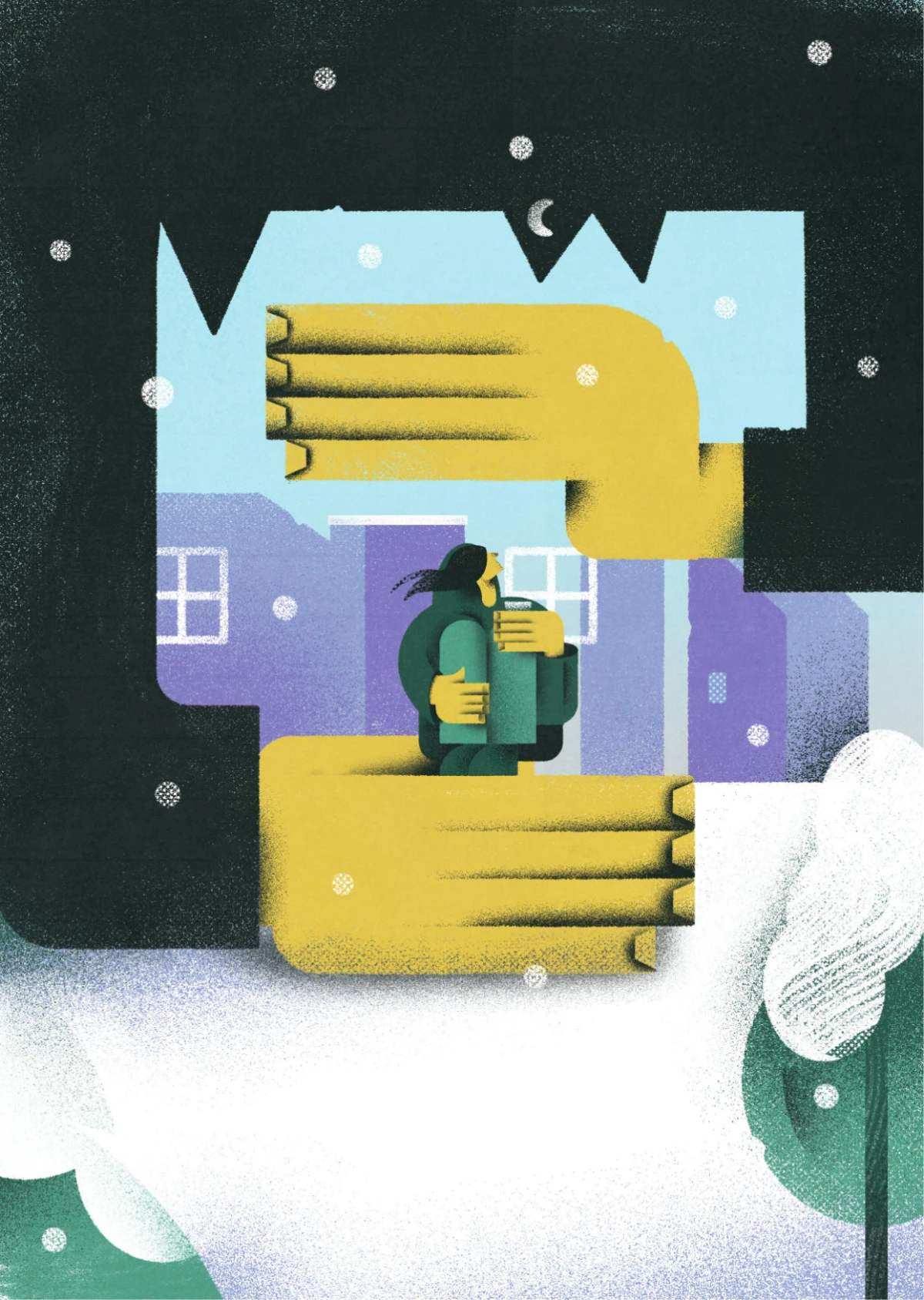 Yvonne Alon &ndash; Illustration zur Obdachlosigkeit