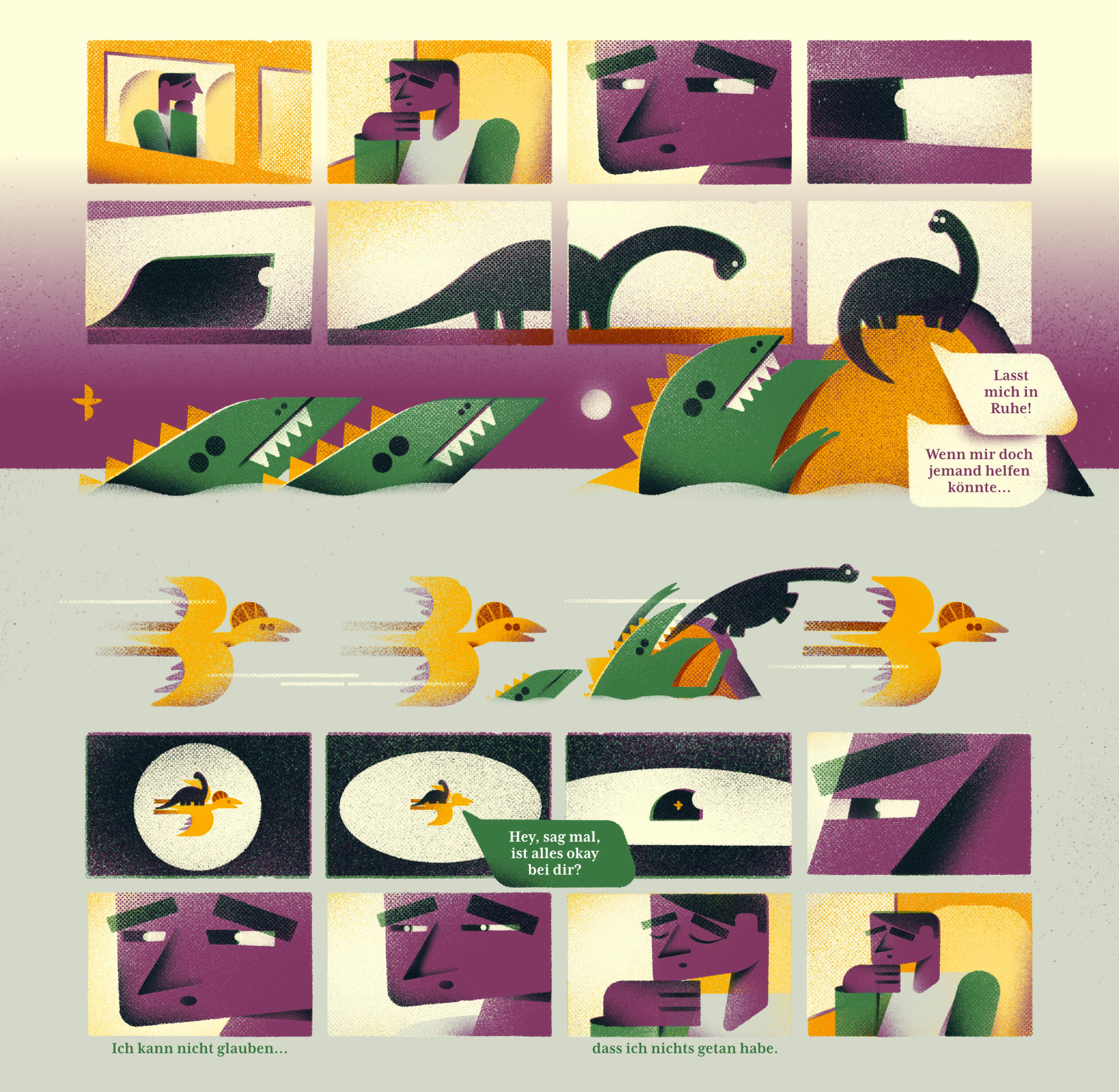 Yvonne Alon – Illustration zur Zivilcourage