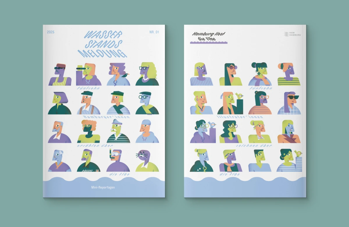 Yvonne Alon &ndash; Coverillustration zum Comicbuch Wasserstandsmeldung